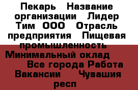 Пекарь › Название организации ­ Лидер Тим, ООО › Отрасль предприятия ­ Пищевая промышленность › Минимальный оклад ­ 20 000 - Все города Работа » Вакансии   . Чувашия респ.